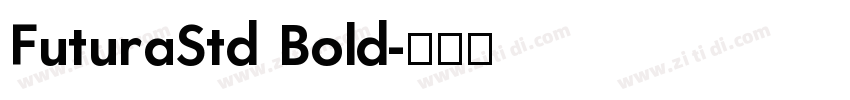 FuturaStd Bold字体转换